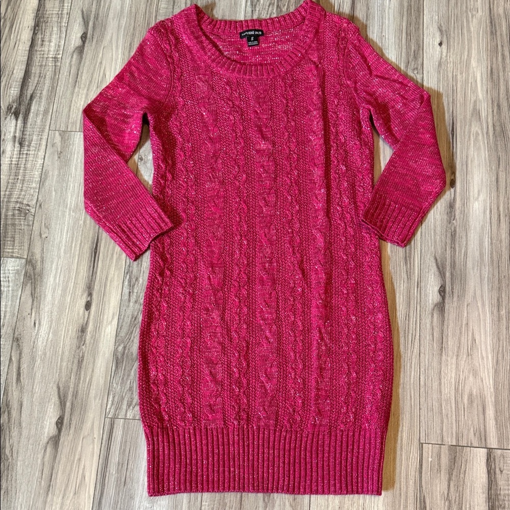 Ecko Unlimited Vibrant Pink Sweater Dress